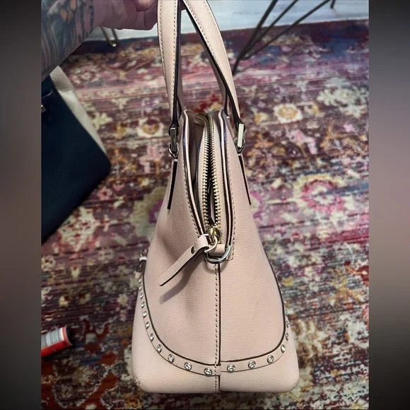 Soft pink Medium Kate Spade diamond studded bow tote. $150 OBO - Picture 5 of 6